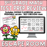 3rd Grade Math TEST PREP REVIEW Spring Escape Room DIGITAL