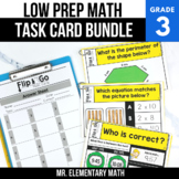 3rd Grade Math Task Cards BUNDLE | Varied Question Types