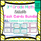 3rd Grade Math Task Cards Whole Year Bundle