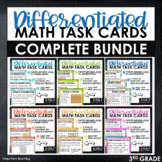 3rd Grade Math Task Cards Differentiated Math Centers Comp