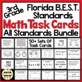 3rd Grade Math Task Cards Florida B.E.S.T. All Standards Bundle