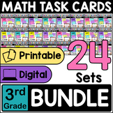 3rd Grade Math Task Cards BUNDLE