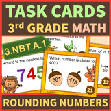 3rd Grade Math Task Cards Rounding Numbers 3.NBT.A.1