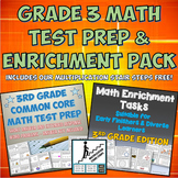3rd Grade Math Test Prep & Enrichment 2 Pack with Multipli
