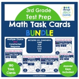 3rd Grade Math Test Prep Task Cards BUNDLE