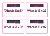 3rd Grade Math Test Prep Task Cards - Multiplication