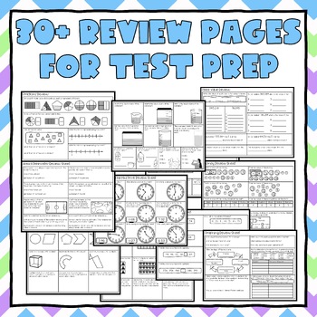 Third Grade Math Unit Tests | Study Guides | Review Pages | Bundle