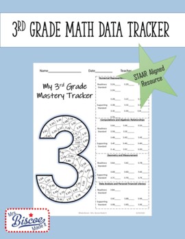 Preview of 3rd Grade Math Data Tracker