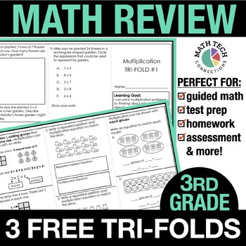 3rd Grade Math TriFolds - 5 FREE Booklets