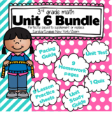 3rd Grade Math: Unit 6 - Supplement Bundle