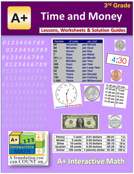 3rd grade math unit 9 time and money lessons worksheets solution