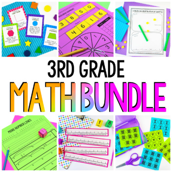 Preview of 3rd Grade Math Bundle | Math Workshop & Guided Math | Print & Digital