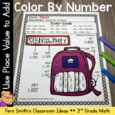 3rd Grade Math Use Place Value to Add Color By Number