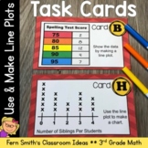 3rd Grade Math Use and Make Line Plots Task Cards