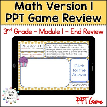 Preview of 3rd Grade Math Version 1 Module 1 - End-of-module review Digital PPT Game