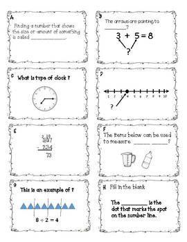 3rd Grade Math Vocabulary Module 2 by Teaching2Plz | TpT
