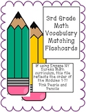 3rd Grade Math Vocabulary Matching Flashcards Organized by