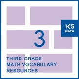 3rd grade math vocabulary worksheets teaching resources tpt