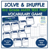 3rd Grade Math Vocabulary Test Prep and Review Movement Game