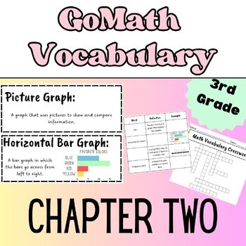 Preview of 3rd Grade Math Vocabulary and Activities - GoMath Chapter 2