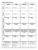 3rd Grade Math Weekly Homework Week 18