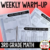 3rd Grade Math Morning Work - Bell Ringer or Warm Up Activ