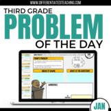 3rd Grade Math Word Problem of the Day | January Digital M