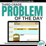 3rd Grade Math Word Problem of the Day | September Digital