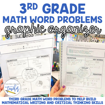 Preview of 3rd Grade Math Word Problems Graphic Organizer