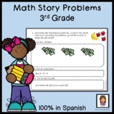 3rd Grade Math Word Problems, Story Problems Spanish
