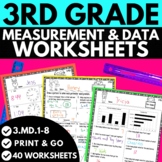 3rd Grade Math Worksheets | Measurement and Data