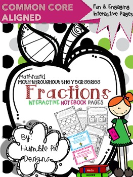 Preview of 3rd Grade Mathtastic Fractions Interactive Notebook