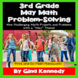 3rd Grade May Math Projects, Problem-Solving, Distance Learning