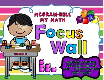 Preview of 3rd Grade McGraw-Hill My Math Focus Wall