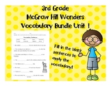 3rd Grade McGraw Hill Wonders Vocabulary Packet Unit 1