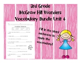 3rd Grade McGraw Hill Wonders Vocabulary Packet Unit 4