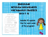 3rd Grade McGraw Hill Wonders Vocabulary Quizzes - Bundle 
