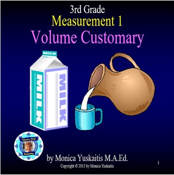Preview of 3rd Grade Measurement 1 - Customary Volume Powerpoint Lesson
