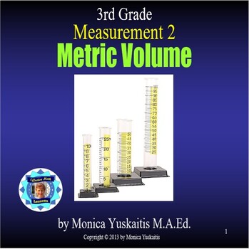 Preview of 3rd Grade Measurement 2 - Metric Volume Powerpoint Lesson