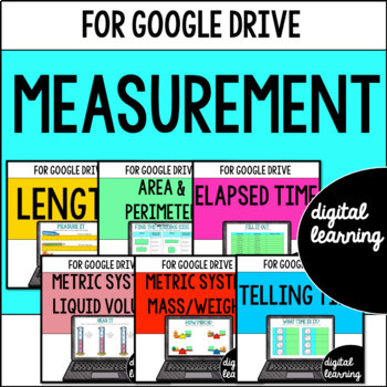 Preview of 3rd Grade Measurement Activities for Google Classroom BUNDLE