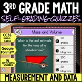 3rd Grade Math Skills Assessments Measurement Quiz Mass Vo