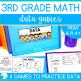 3rd Grade Measurement Games No Prep Review for Data and Graphs