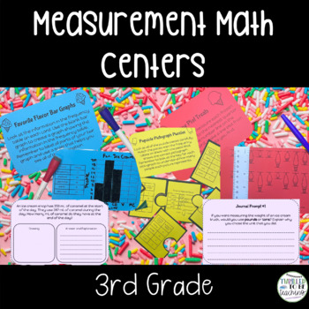 Preview of 3rd Grade Measurement Math Centers