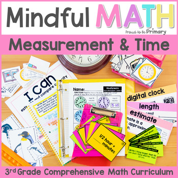 Preview of 3rd Grade Measurement & Time Math Unit - Lessons, Activities, Games, & Centers