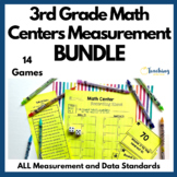 3rd Grade Measurement and Data Center Games BUNDLE