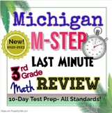 3rd Grade Michigan MSTEP Math Test Prep / Standards Review