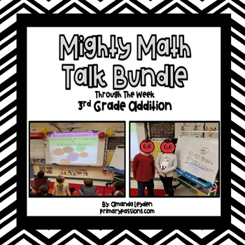 Preview of 3rd Grade Mighty Math Talks Bundle