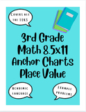 3rd Grade Mini Math Anchor Charts - Place Value Bundle