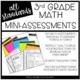 3rd Grade Mini Math Assessments | All Standards | Distance