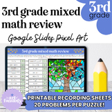 3rd Grade Mixed Math Review Google Sheets Pixel Art